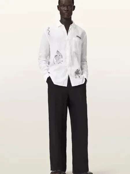 Льняная рубашка Allsaints