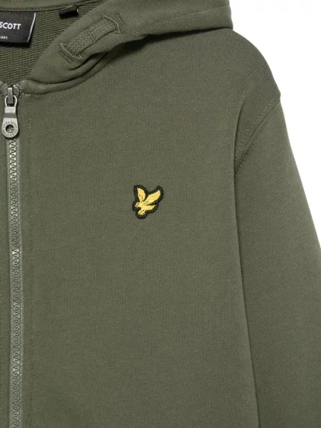 Gyerek kapucnis melegítő felső Lyle & Scott zöld