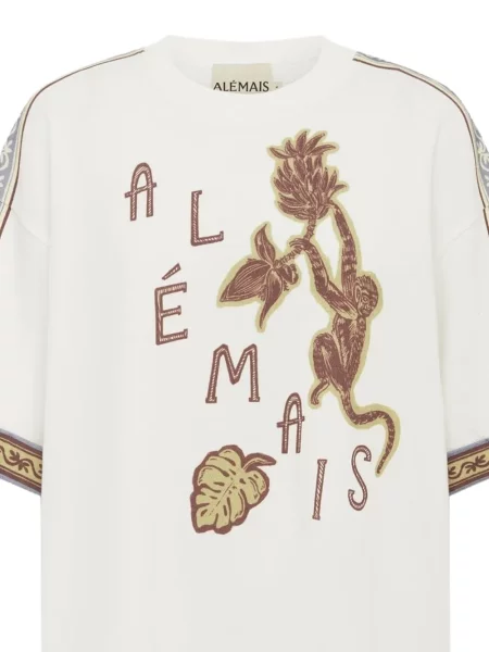 Dans tricou Alemais cu imagine alb