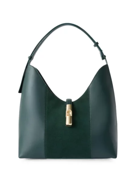 Geantă Furla din piele verde