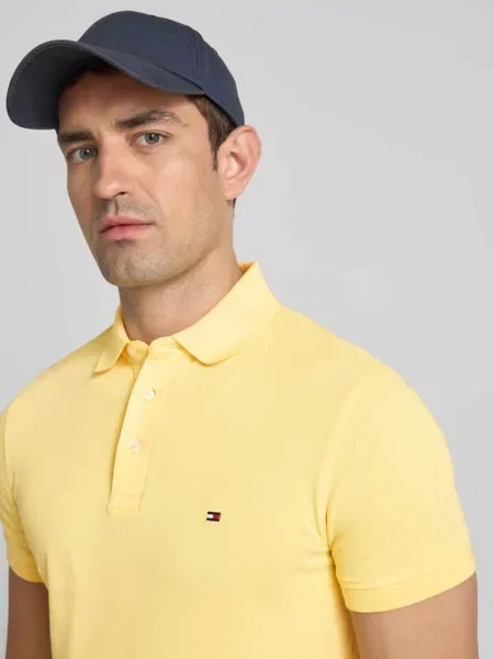 Tommy Hilfiger koszulka polo Mężczyźni jednolity XXXL żółty