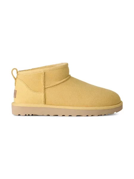 UGG Bocanci Classic Ultra Mini | piele întoarsă | lână galben