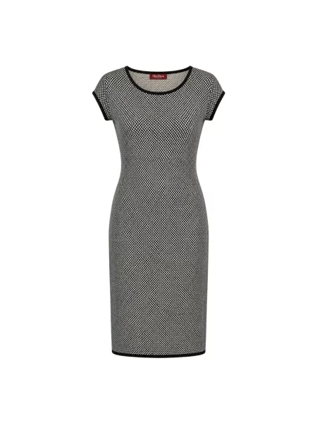 Dzianinowa sukienka Max Mara Studio czarna