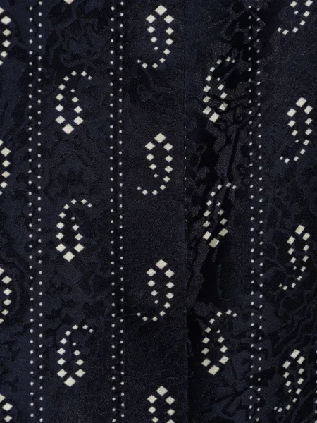 Bluză Tory Burch cu imagine cu model paisley albastru