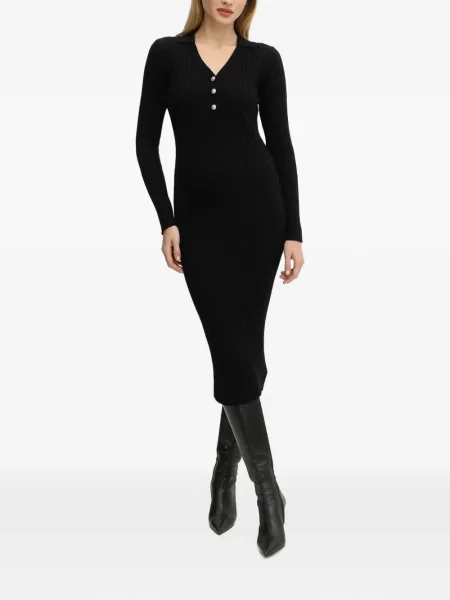 Rochie midi Morgan tricotate negru