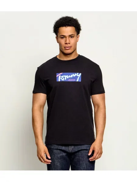 Tommy Jeans Tricou Signature negru