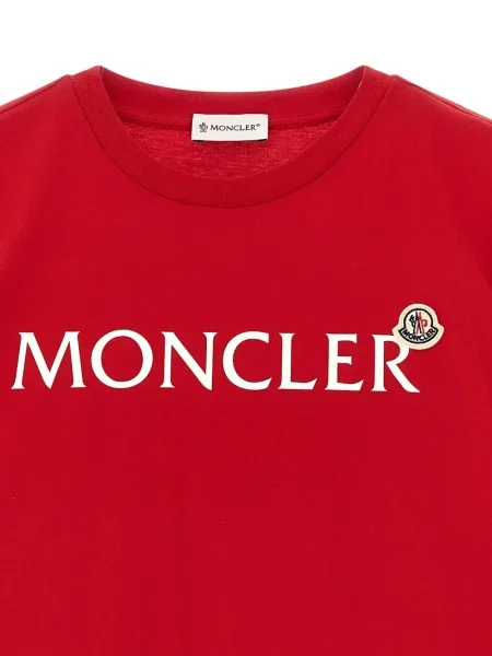 Koszulka dziecięca Moncler Enfant czerwona