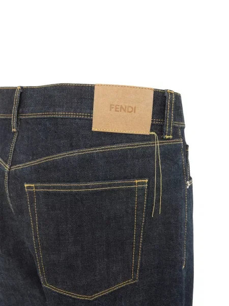 Blugi drepți Fendi albastru