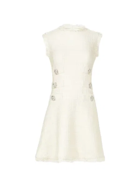 Rochie mini Costarellos din tweed de cristal de costum