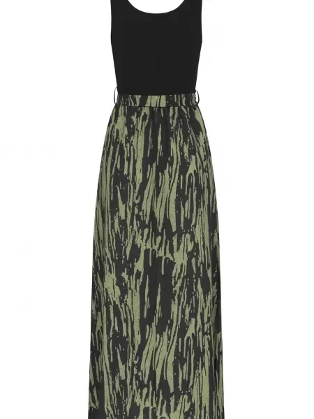 Rochie verde negru