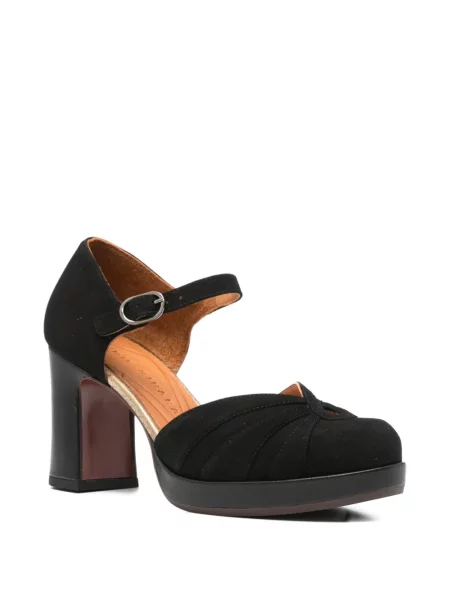 Pantofi cu toc Chie Mihara din piele de căprioară negru