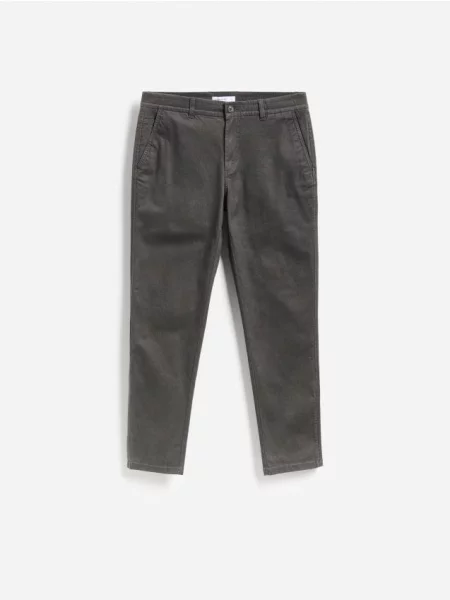 Reserved Pantaloni chino slim fit gri-închis gri