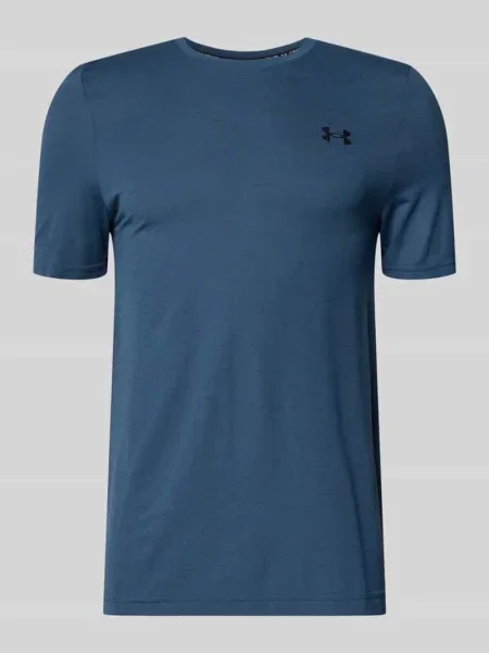T-shirt o kroju slim fit z nadrukiem z logo model ‘Vanish’ Under Armour granatowa