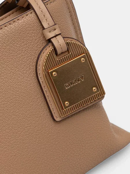 Torebka crossbody Dkny skórzana brązowa