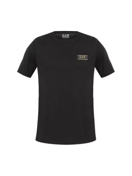 Koszulka Emporio Armani z logo czarna