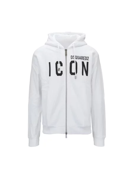 Bluza z kapturem Dsquared2 z kapturem biała
