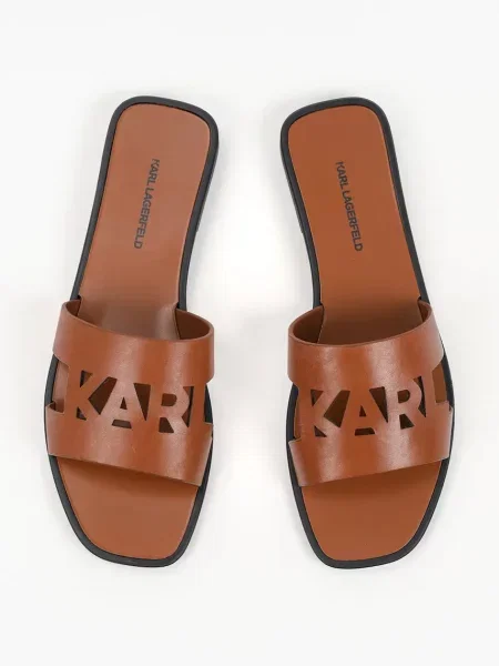 Кожаные шлепанцы Karl Lagerfeld