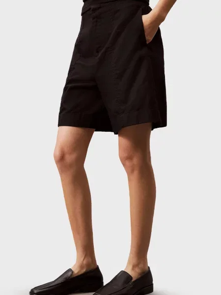 Джинсові шорти Calvin Klein Jeans без кісточок чорні