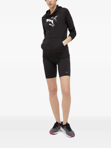Hanorac cu glugă Puma cu imagine negru
