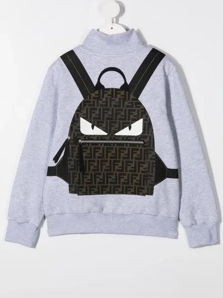 Bluza dziecięca Fendi szara