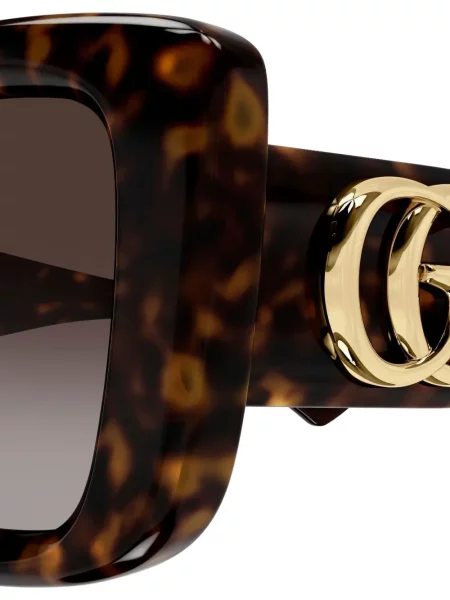 Ochelari de soare Gucci Eyewear cu imprimeu geometric maro