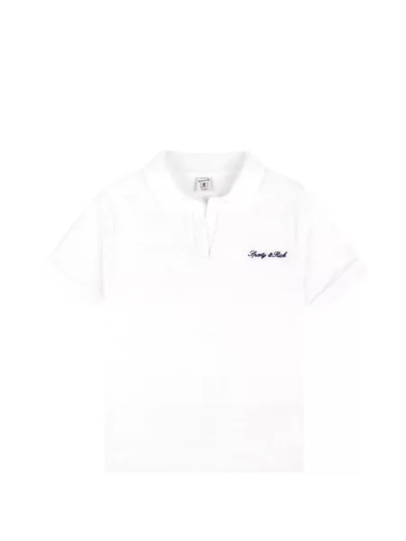 Koszulka polo dziecięca Sporty And Rich biała