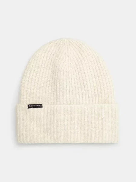 Vunena kapa Peak Performance Woolblend Hat od tanke pletenine vunena bež