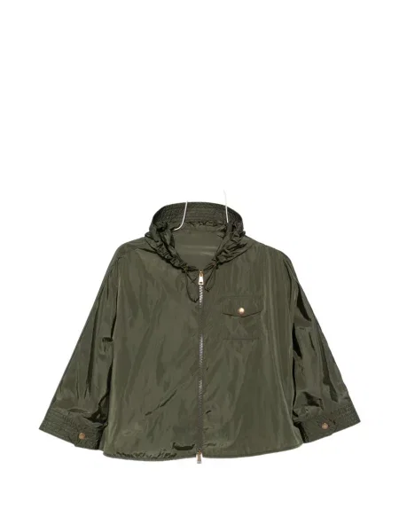 Geacă Moncler cu glugă verde