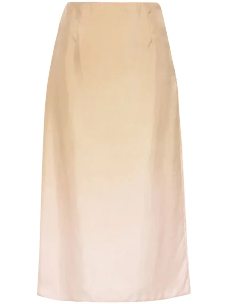 Fustă Prada de mătase cu gradient