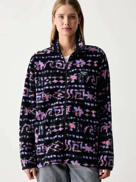 Rip Curl hanorac pentru femei din polar SESSIONS negru