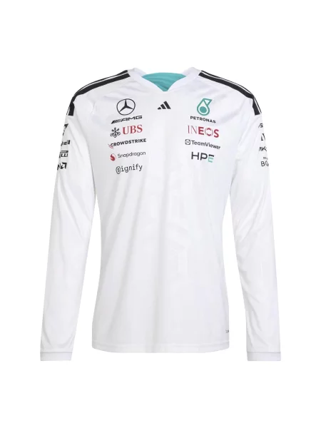 ADIDAS SPORTSWEAR Tricou funcțional MERCEDES AMG PETRONAS FORMULA 1 TEAM DRIVER JERSEY roșu deschis / negru alb