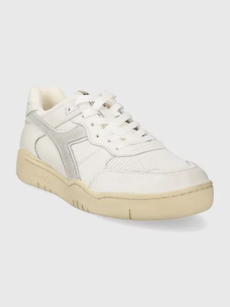 Diadora sneakersy skórzane Used beżowy