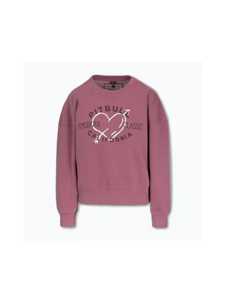Кофта Pitbull Manzanita Heart Crewneck Sweatshirt pink рожевий