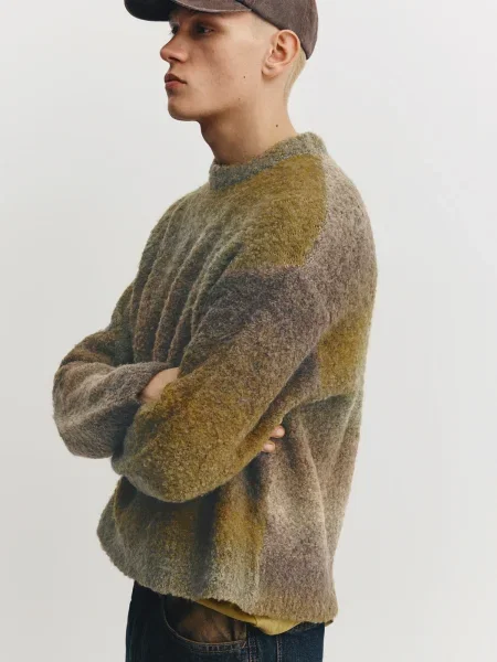 Pull&Bear Pulover / deschis / kaki / oliv maro