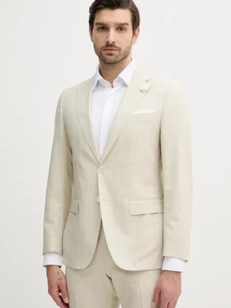 Volnen suknjič BOSS bež