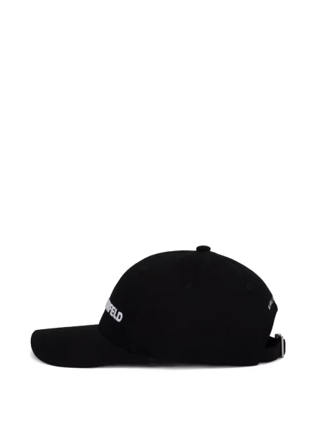 Șapcă Karl Lagerfeld cu broderie negru