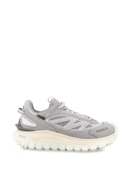 Sneakerși Moncler din piele gri