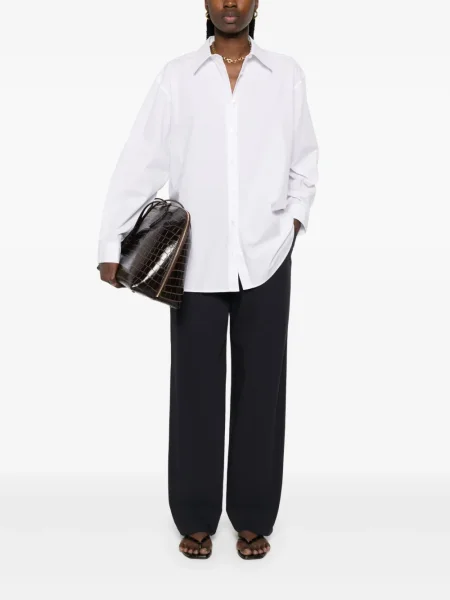 Pantaloni Toteme plisate albastru
