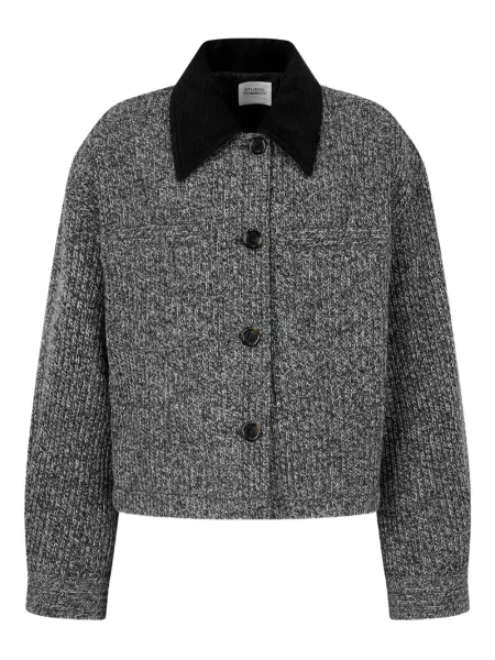 Geacă Studio Tomboy de catifea cord gri