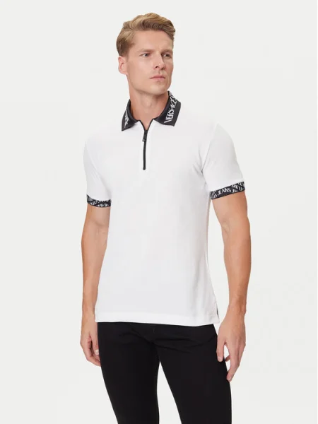 Versace Jeans Couture Tricou polo alb