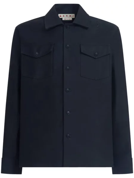 Keprová košile Marni černá