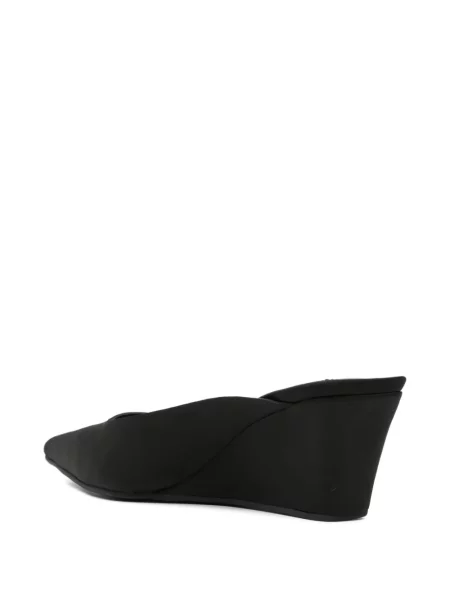 Papuci tip mules Senso cu pană negru