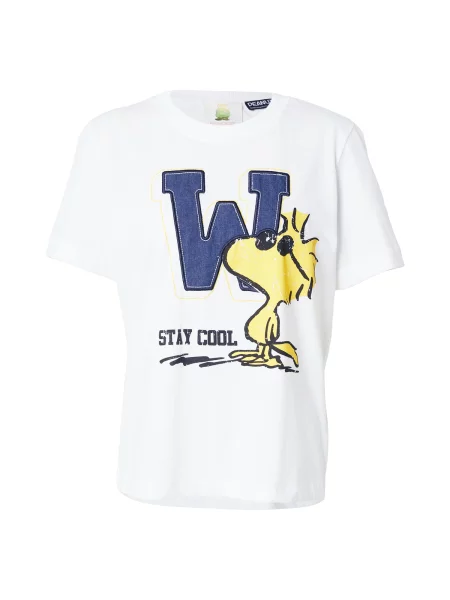 PRINCESS GOES HOLLYWOOD Tricou Woodstock W indigo / galben alb