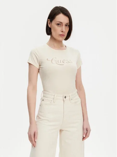 Guess Tricou Écru bej
