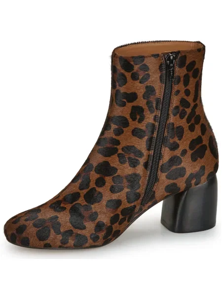 Pantofi Anthology Paris cu model leopard maro
