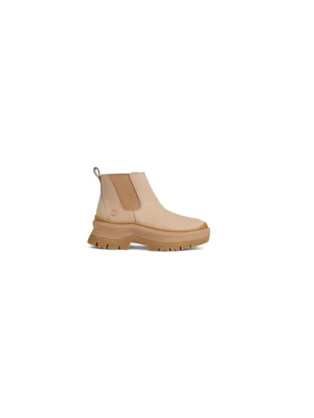 Sztyblety Timberland zamszowe na platformie beżowe