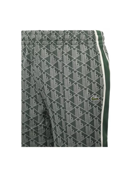 Spodnie Lacoste Paris Monogram zielone S białe