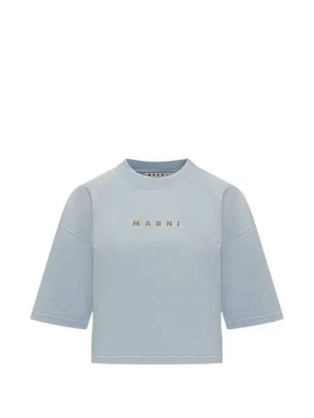 Tricou Marni cu autograf albastru
