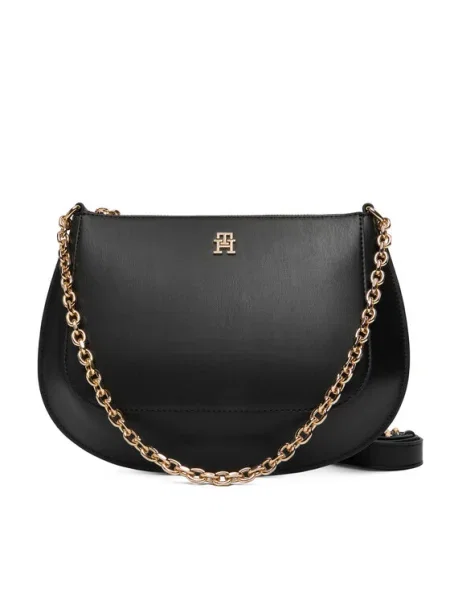 Táska Tommy Hilfiger Th Glam Conv Med Crossover fekete