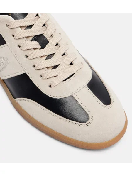 Sneakerși Tod's din piele de căprioară negru